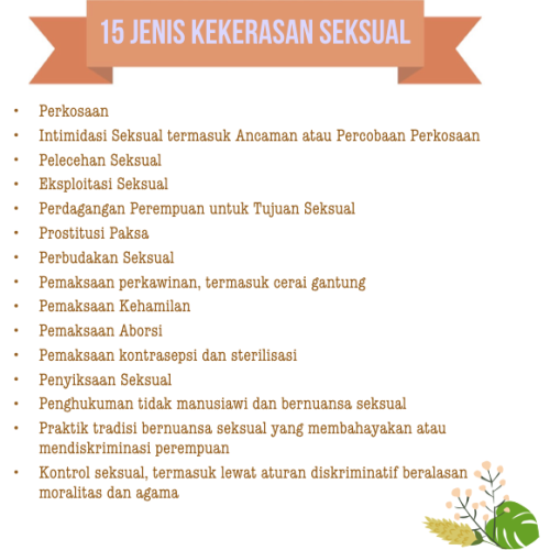 15 Jenis Kekerasan Seksual